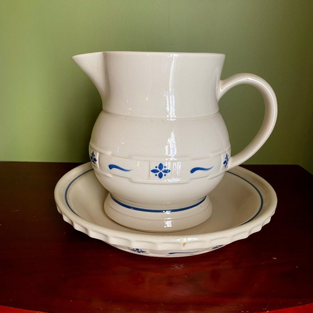 Lonaberger "Woven Traditions" Pitcher & Pie Plate